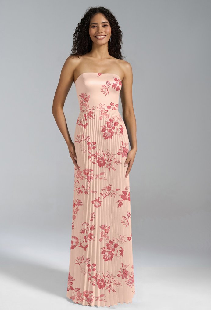 AW Hermione Pink Cherry Blossom  Long Bridesmaid Dresses